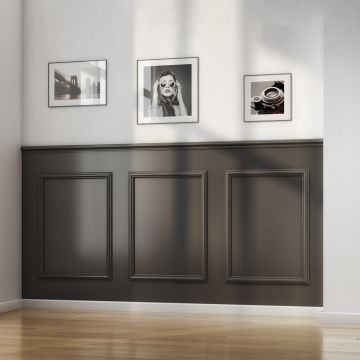 Dado Wall Panel Kit comes with Pre-Mitered Moulding 1 x 2m Dado, 6 x 515mm & 6 x 690mm Mouldings