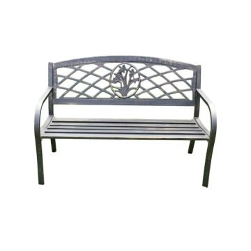 Daffodil Garden Bench - Black Bronze |  MCI-536
