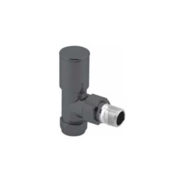 Ashfield Anthracite AngledradiatorValves