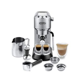 Delonghi Dedica Arte Manual Expresso Coffee Machine - Metal/Silver | EC885.BG