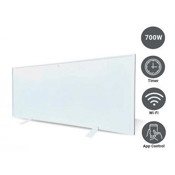 De Vielle Infrared Heater 700W with Wi-Fi Control - White | DEV009702