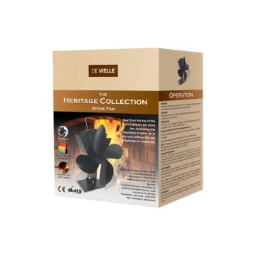 De Vielle Heritage Stove Fan 4 Blade Devielle