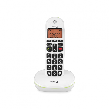 Doro PhoneEasy 100W DECT Cordless Landline Phone with Big Buttons - White | VT05EEU06045