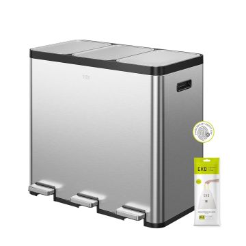 EKO Ecocasa Recycling 60L Pedal Bin 20L+20L+20L | EK9130MT