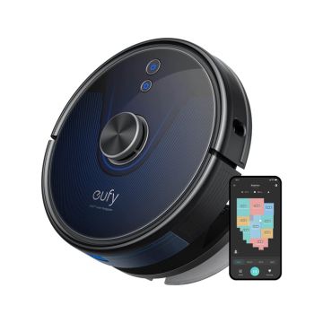 Eufy Robovac Hybrid Vacuum Cleaner & Mop Lidar Navigation - Black | L35