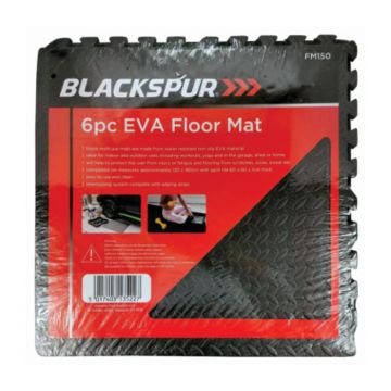 Eva Floor Mat - 6 Piece - Black | BB-FM150
