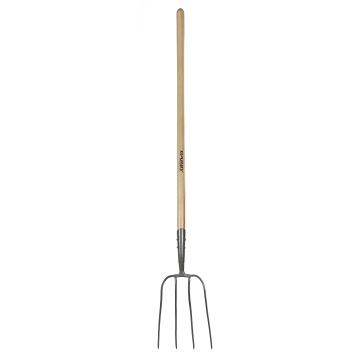 Darby Forged Manure Fork Long Handle Doubl Rivet