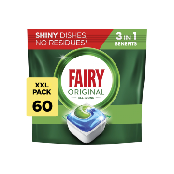 Fairy Original All-In-One Dishwasher Tablets - 60 Washes