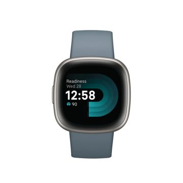 Fitbit Versa 4 Health & Fitness Smart Watch - Waterfall Blue/Platinum | 79-FB523SRAG