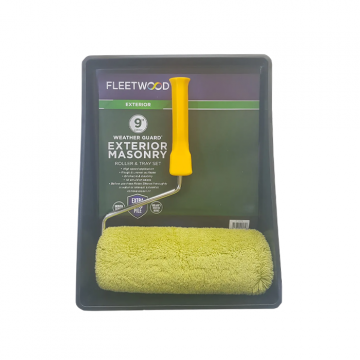 Fleetwood Weather Guard Exterior Masonry 9" Paint Roller & Tray Set | EMS9