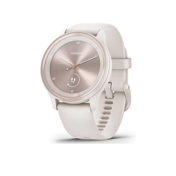 Garmin Vivomove Hybrid Sport Smartwatch - Ivory/Peach Gold | 49-GAR-010-02566-01