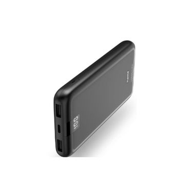 Hama 10000mAh Fast Charge LiPo Power Bank - Grey| 514714