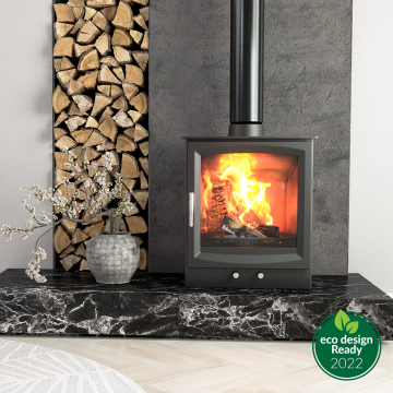 Henley 6.7kW Burnbright Eco Multifuel Stove - Matt Black | ST447