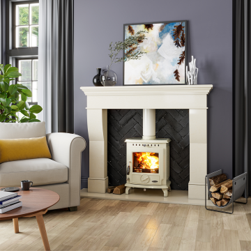 Henley Aran 5kW Eco Multi Fuel Stove - Enamel Cream | ST438