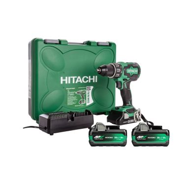 Hikoki 18V Brushless Combi Drill with 2 x 5.0ah Batteries, Charger & Case | DV18DE/JFZ