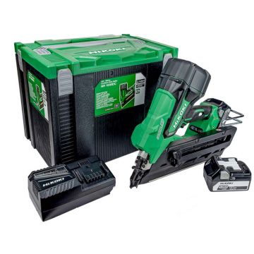 HiKOKI 18v Brushless Framing Nailer with 2 x 5Ah Batteries, Charger & Case | NR1890DC/JPZ