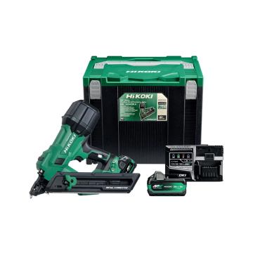 HiKOKI 18V Brushless Metal Connector Nailer Kit c/w 2 x Batteries & Charger | NR1838DKA/JXZ