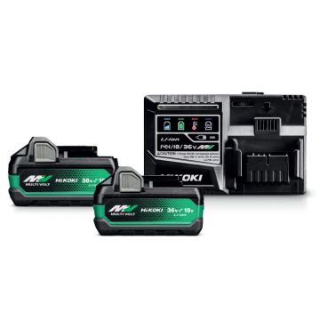 HiKOKI Multivolt Starter Pack with 2 x BSL36B18X Batteries & UC18YSL3 Charger | UC18YSL3JHZ