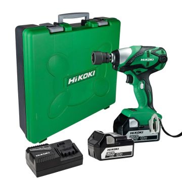 Hikoki 18v Impact Wrench 250nm Torque comes with 2 x 5.0ah Batteries