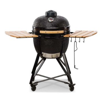 Kamado Bono Media 20" Ceramic Charcoal BBQ Grill - Black | TQ0020ALLIN