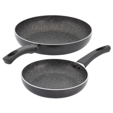 Kaufmann Non Stick 2 Piece Frying Pan Set - Black | KNS30