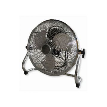 Kingavon 12" Oscillating Cooling Metal Floor Fan - Silver | BB-FA121