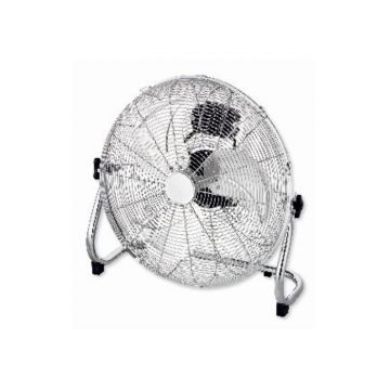 Kingavon 18" Cooling Metal Floor Fan - Silver | BB-FA122