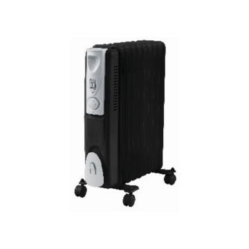 Kingavon 2kW 9 Fin Oil Filled Radiator - Black | BB-OR111