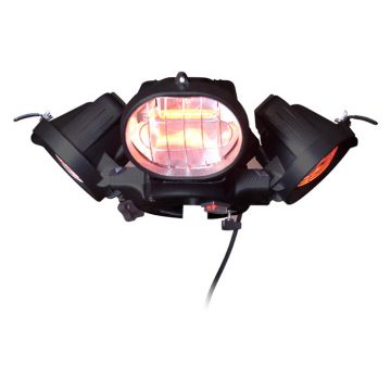La Hacienda Heatmaster Outdoor Parasol Electric Patio Heater - Black | U3-R20 