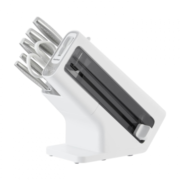 Ninja StaySharp Stainless Steel 6-Piece Knife Set & White Block | K62006EUWH