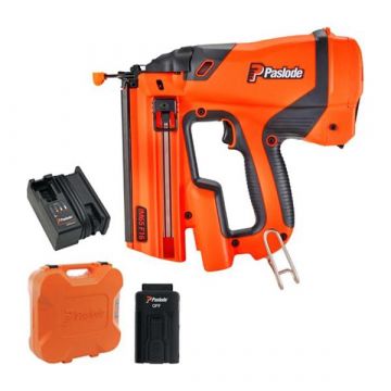 Paslode IM65 F16 2nd Fix Li-ion Straight Cordless Gas Nailer Gun Kit with Battery, Charger & Case | 13323