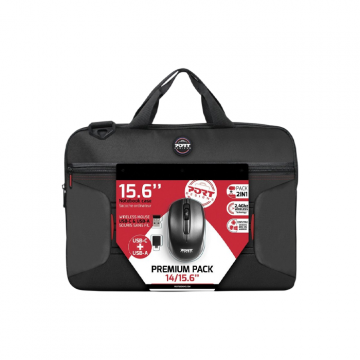 Port Designs Premium 14/15.6" Laptop Bag & Mouse Pack | 501873