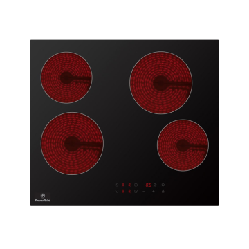 PowerPoint 60cm Built-in 4-Zone Ceramic Hob | Touch Control | P154MDTC