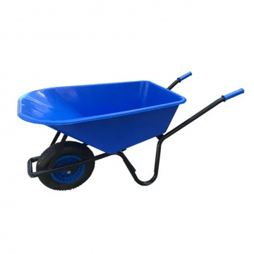Pro Build 100L Blue Plastic Home Garden Builders Wheelbarrow