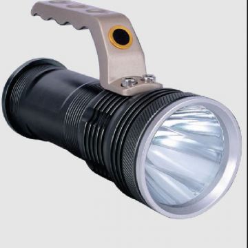 Ultralight 10 Watt Cree LED Rechargeable Torch - Silver | TE1671