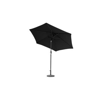 Redwood 2m Aluminium Tilting Parasol with Crank - Black | BB-UB128