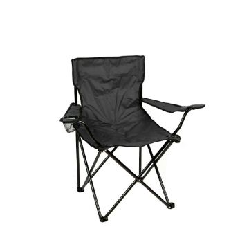 Redwood Leisure Folding Outdoor Camping Chair With Arms - Black | BB-FC103