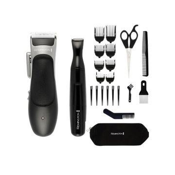 Remington Stylist Hair Clipper Gift Set - Black & Silver | HC367 