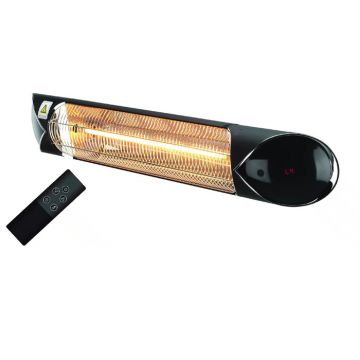 Sahara 2000W Carbon Fibre Outdoor Electric Heater - Black | E-2000CFWIR