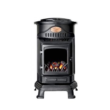 Provence 3.4kW Portable Gas Fire - Matt Black | PROVIR-MB