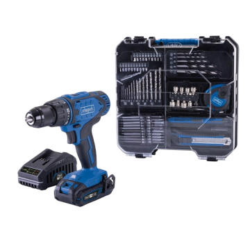 Scheppach Cordless Drill Starter Kit 74pc Drill Bit Set with 20V Battery & Charger | C-DTB74/1-X