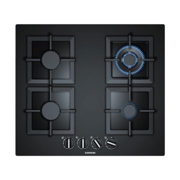 Siemens iQ500 60cm 4-Burner Gas On Glass Hob - Black | EP6A6HB20 