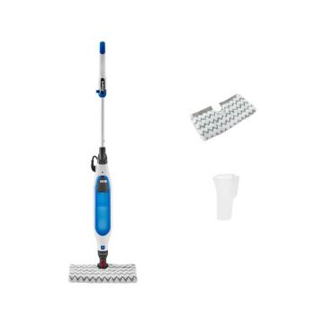 Shark Klik n’ Flip Manual Steam Pocket Mop - White & Blue | S6001UK