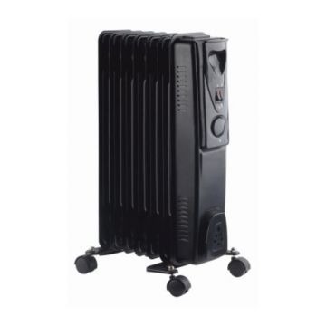 Russell Hobbs 7 Fin Slimline Oil Filled Radiator - Black | RHOFR5001B