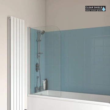 Sonas Lunar SB1 Radius Bathscreen - 800 x 1400mm | LBS001