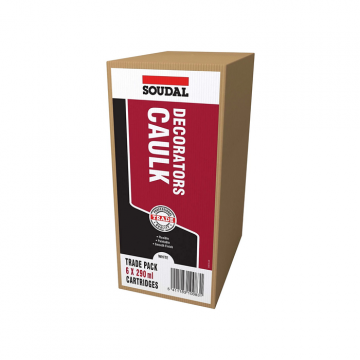 Soudal Painter & Decorators Caulk Trade Pack (6 x 290ml) - White | 121642