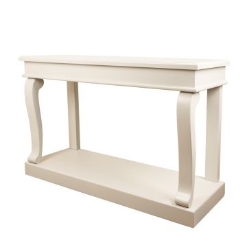 Tara Lane Scroll 130cm Console Table Ivory | TL5816
