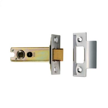 Eurospec 2.5" Tubular Latch Heavy Sprung Br/Sc