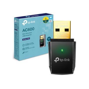 TP Link AC600 Wireless Dual Band USB Adapter - Black | T2U
