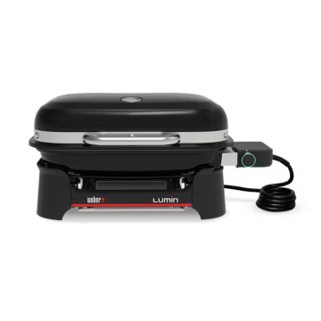 Weber Lumin Compact Electric Grill Outdoor BBQ - Black | 1502012
